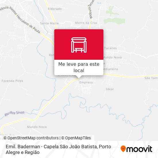 Emil. Baderman - Capela São João Batista mapa