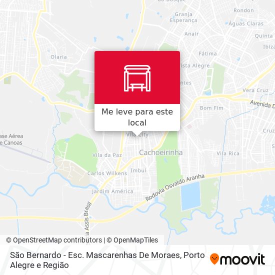 São Bernardo - Esc. Mascarenhas De Moraes mapa