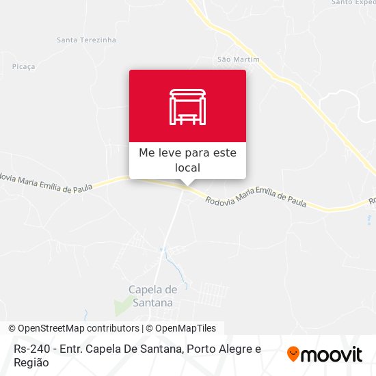 Rs-240 - Entr. Capela De Santana mapa