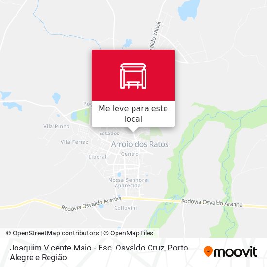Joaquim Vicente Maio - Esc. Osvaldo Cruz mapa