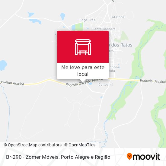 Br-290 - Zomer Móveis mapa