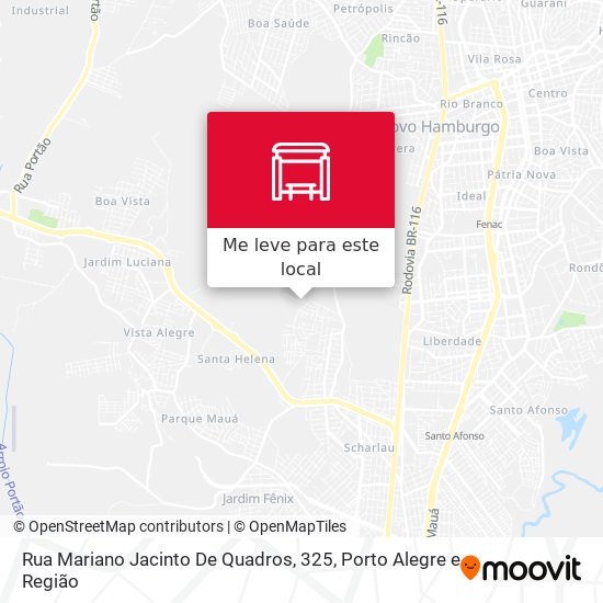 Rua Mariano Jacinto De Quadros, 325 mapa