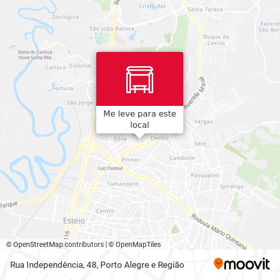 Rua Independência, 48 mapa