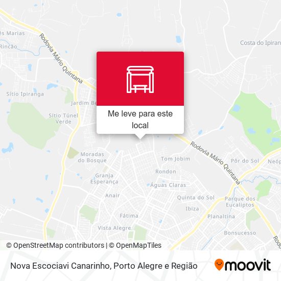 Nova Escociavi Canarinho mapa