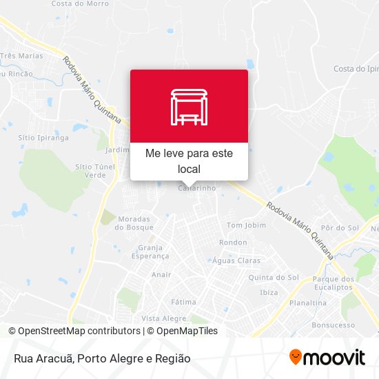 Rua Aracuã mapa