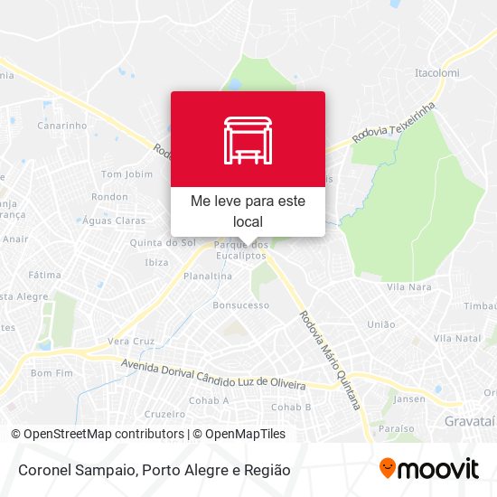 Coronel Sampaio mapa