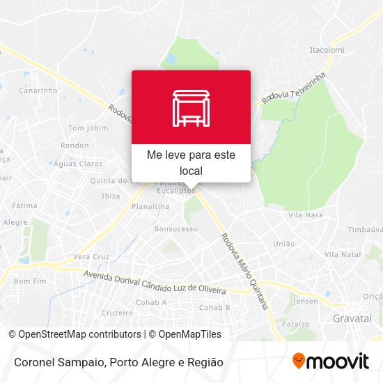 Coronel Sampaio mapa