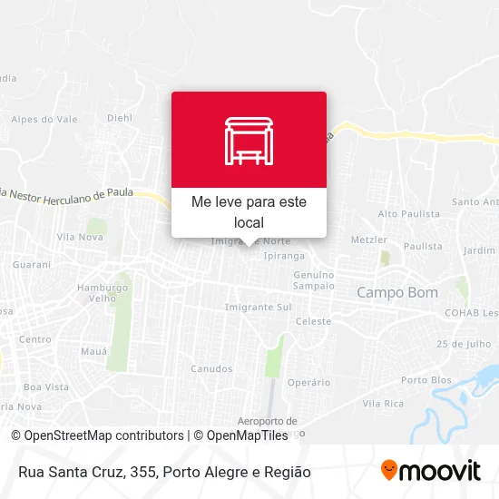 Rua Santa Cruz, 355 mapa
