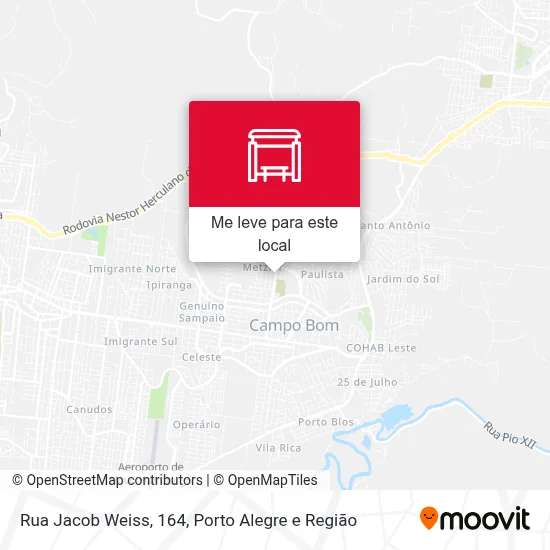 Rua Jacob Weiss, 164 mapa