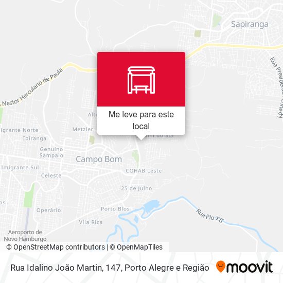 Rua Idalino João Martin, 147 mapa