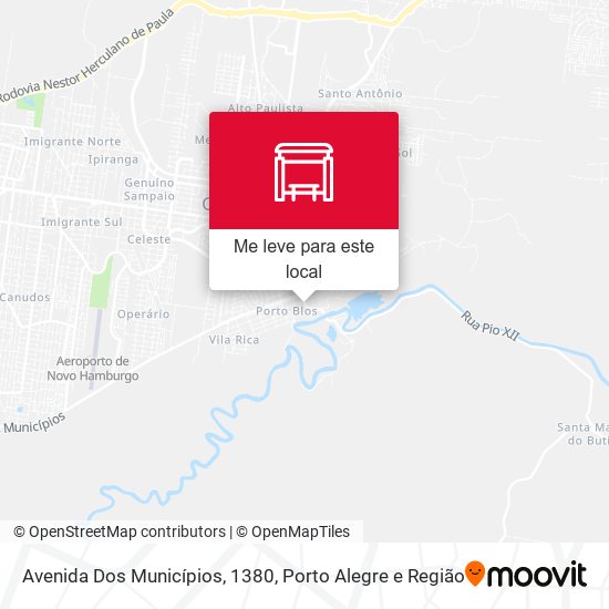 Avenida Dos Municípios, 1380 mapa