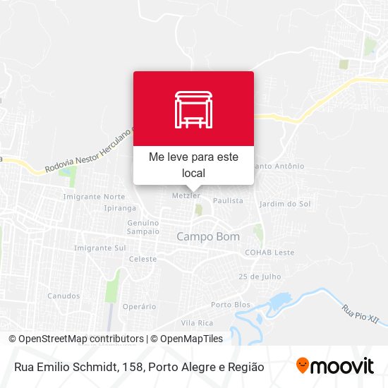 Rua Emilio Schmidt, 158 mapa