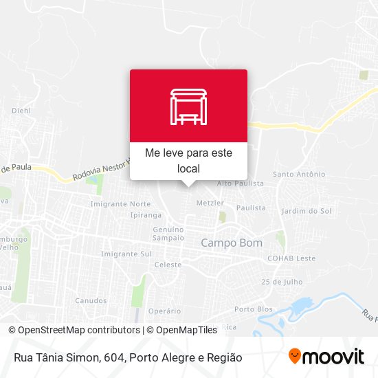 Rua Tânia Simon, 604 mapa