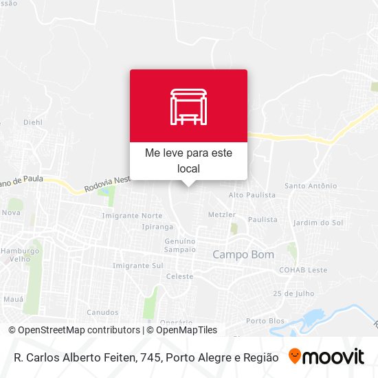R. Carlos Alberto Feiten, 745 mapa