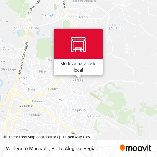 Valdemiro Machado mapa