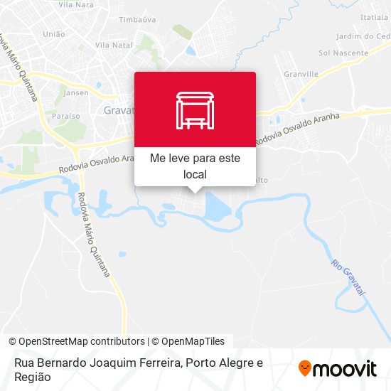 Rua Bernardo Joaquim Ferreira mapa