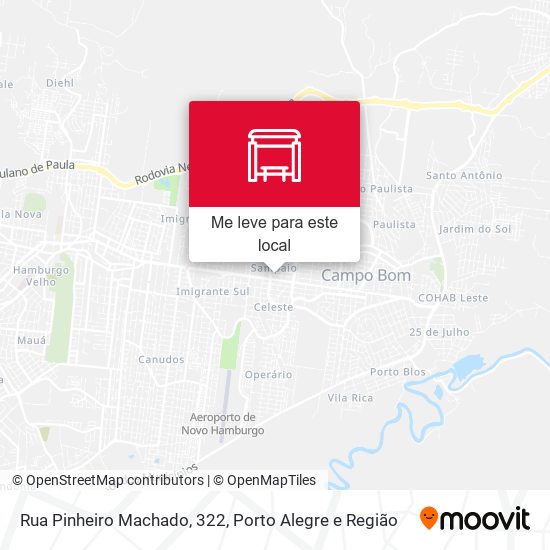 Rua Pinheiro Machado, 322 mapa