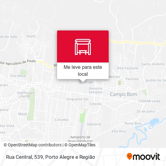 Rua Central, 539 mapa
