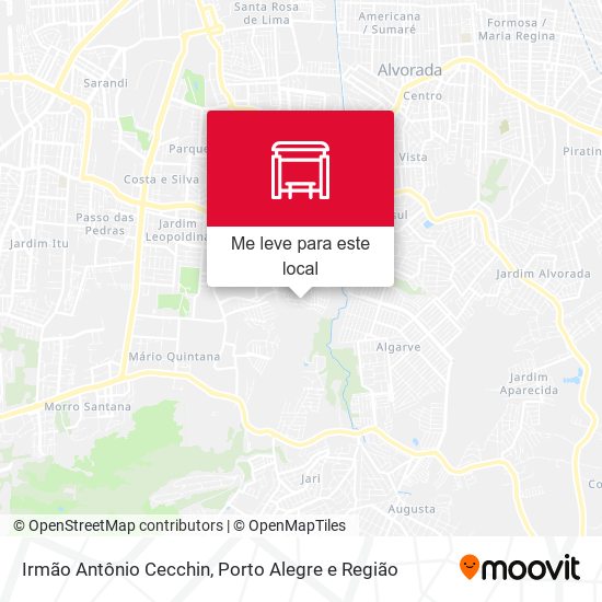 Irmão Antônio Cecchin mapa
