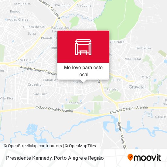 Presidente Kennedy mapa