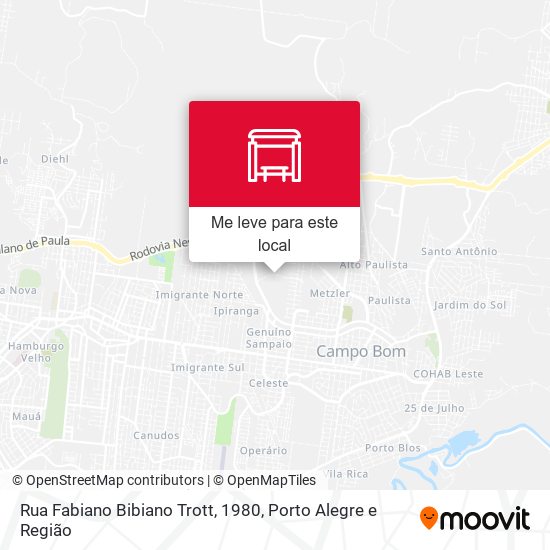 Rua Fabiano Bibiano Trott, 1980 mapa