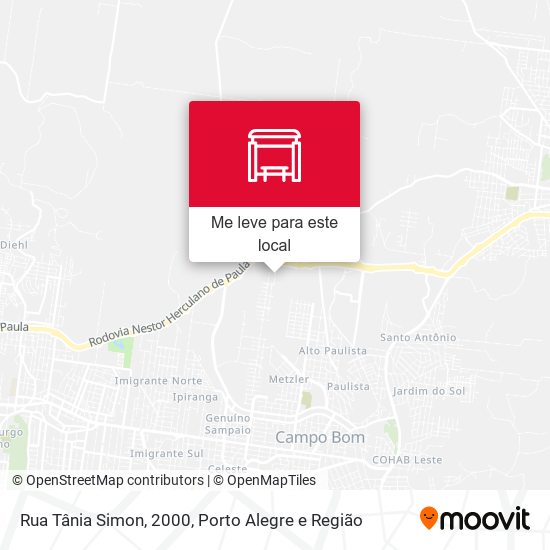 Rua Tânia Simon, 2000 mapa