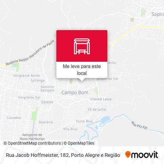 Rua Jacob Hoffmeister, 182 mapa