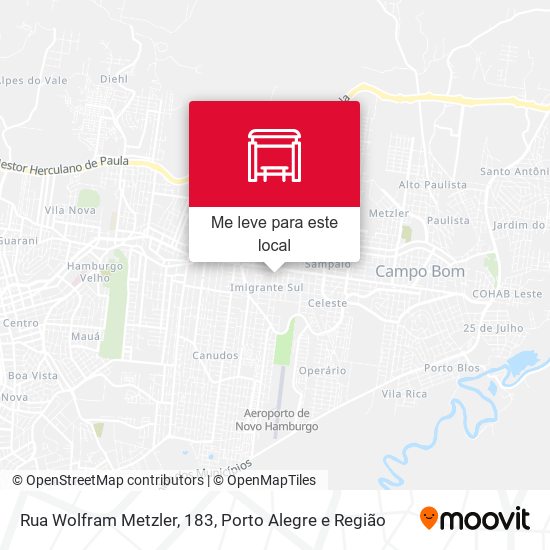 Rua Wolfram Metzler, 183 mapa