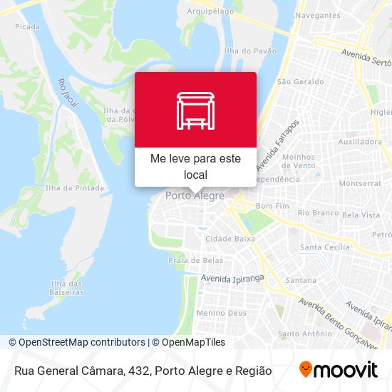 Rua General Câmara, 432 mapa