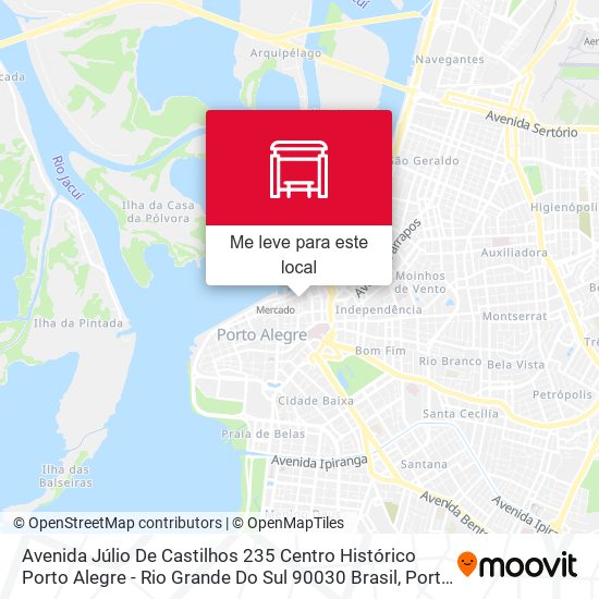 Avenida Júlio De Castilhos 235 Centro Histórico Porto Alegre - Rio Grande Do Sul 90030 Brasil mapa