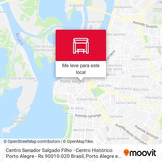 Centro Senador Salgado Filho - Centro Histórico Porto Alegre - Rs 90010-020 Brasil mapa