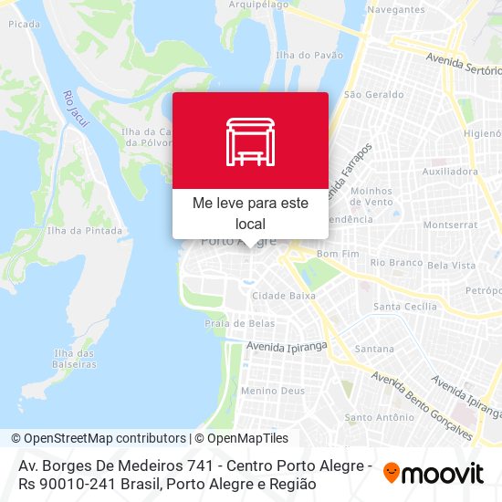 Av. Borges De Medeiros 741 - Centro Porto Alegre - Rs 90010-241 Brasil mapa