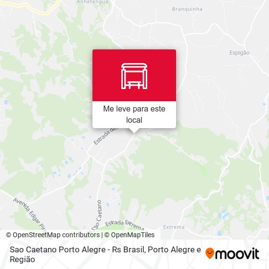 Sao Caetano Porto Alegre - Rs Brasil mapa