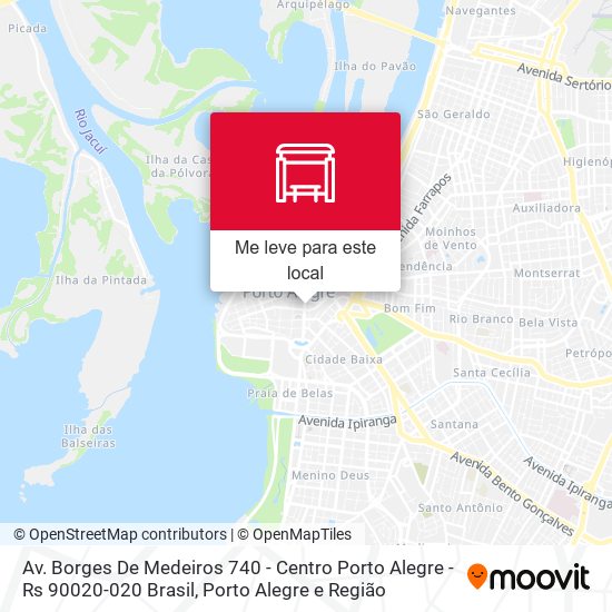 Av. Borges De Medeiros 740 - Centro Porto Alegre - Rs 90020-020 Brasil mapa