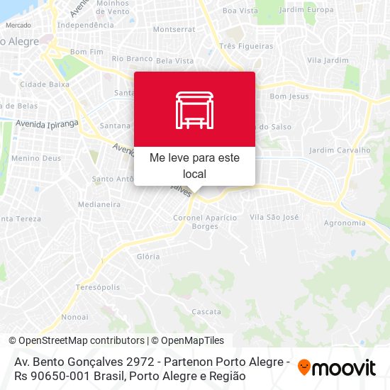 Av. Bento Gonçalves 2972 - Partenon Porto Alegre - Rs 90650-001 Brasil mapa