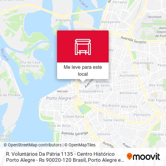 R. Voluntários Da Pátria 1135 - Centro Histórico Porto Alegre - Rs 90020-120 Brasil mapa