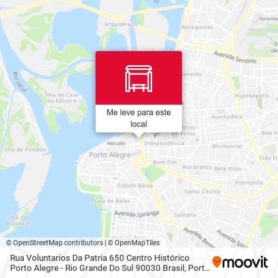 Rua Voluntarios Da Patria 650 Centro Histórico Porto Alegre - Rio Grande Do Sul 90030 Brasil mapa