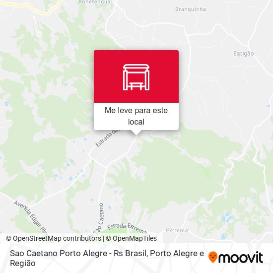 Sao Caetano Porto Alegre - Rs Brasil mapa