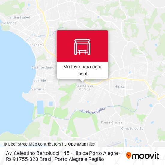 Av. Celestino Bertolucci 145 - Hipica Porto Alegre - Rs 91755-020 Brasil mapa