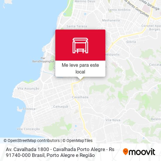 Av. Cavalhada 1800 - Cavalhada Porto Alegre - Rs 91740-000 Brasil mapa
