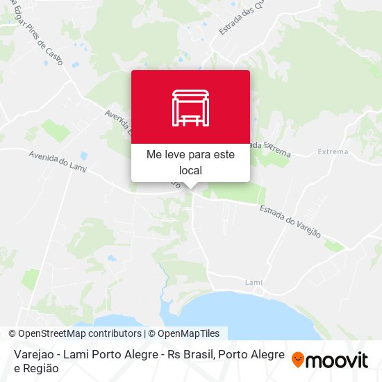 Varejao - Lami Porto Alegre - Rs Brasil mapa