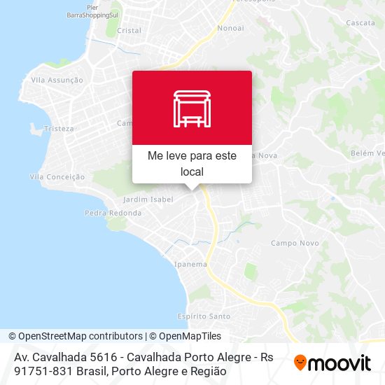 Av. Cavalhada 5616 - Cavalhada Porto Alegre - Rs 91751-831 Brasil mapa