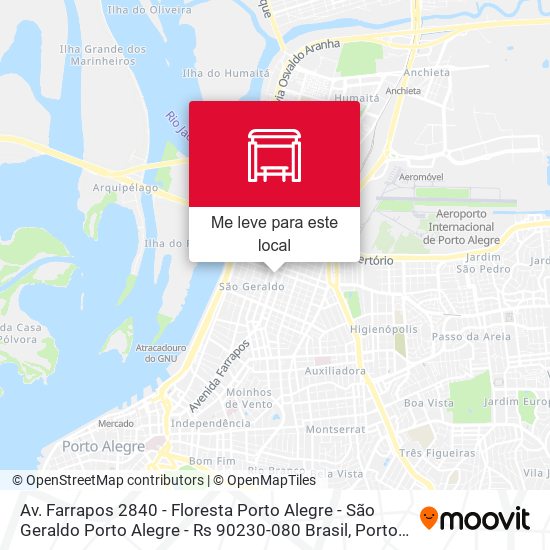 Av. Farrapos 2840 - Floresta Porto Alegre - São Geraldo Porto Alegre - Rs 90230-080 Brasil mapa