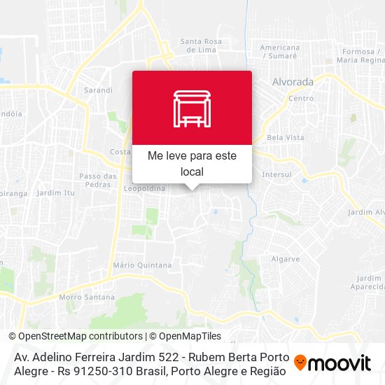 Av. Adelino Ferreira Jardim 522 - Rubem Berta Porto Alegre - Rs 91250-310 Brasil mapa