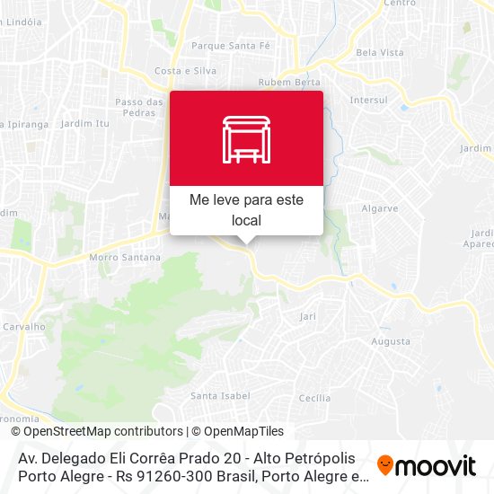 Av. Delegado Eli Corrêa Prado 20 - Alto Petrópolis Porto Alegre - Rs 91260-300 Brasil mapa