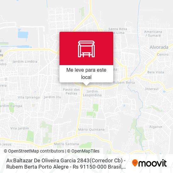 Av.Baltazar De Oliveira Garcia 2843(Corredor Cb) - Rubem Berta Porto Alegre - Rs 91150-000 Brasil mapa