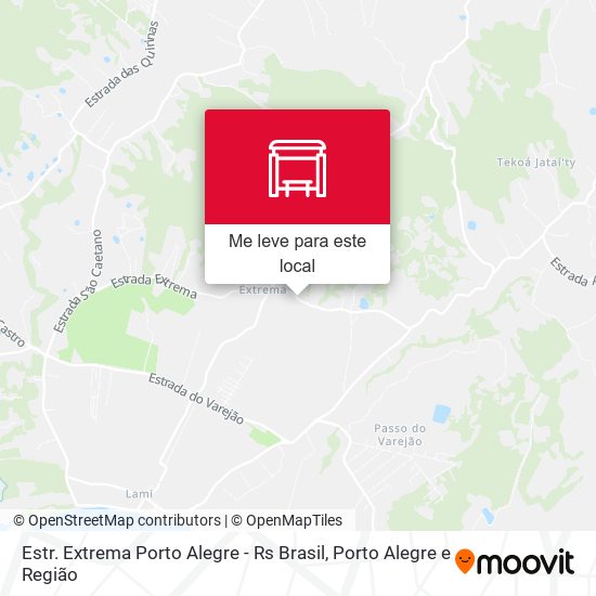 Estr. Extrema Porto Alegre - Rs Brasil mapa