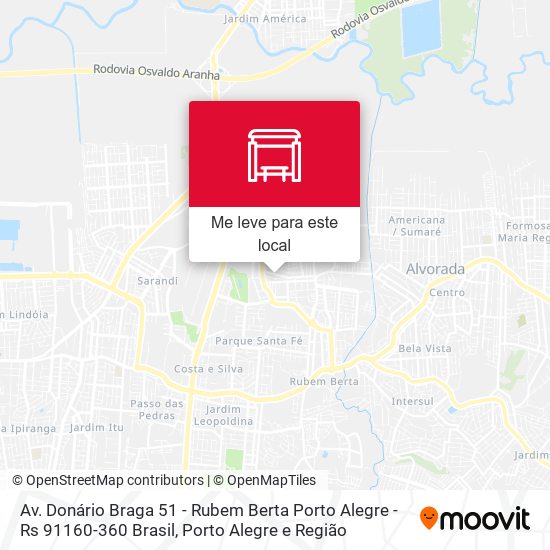 Av. Donário Braga 51 - Rubem Berta Porto Alegre - Rs 91160-360 Brasil mapa