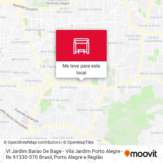 Vl Jardim Barao De Bage - Vila Jardim Porto Alegre - Rs 91330-570 Brasil mapa