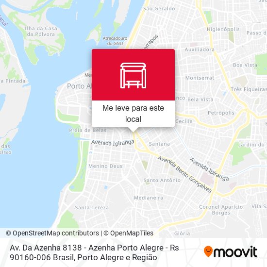 Av. Da Azenha 8138 - Azenha Porto Alegre - Rs 90160-006 Brasil mapa